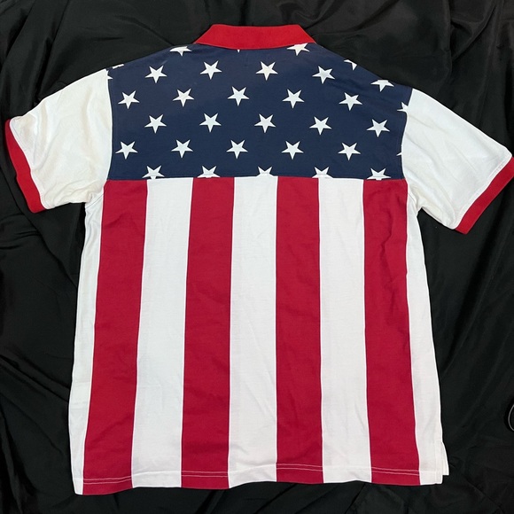 American Legacy Men’s Patriotic American Flag Polo. XL. - Picture 2 of 8